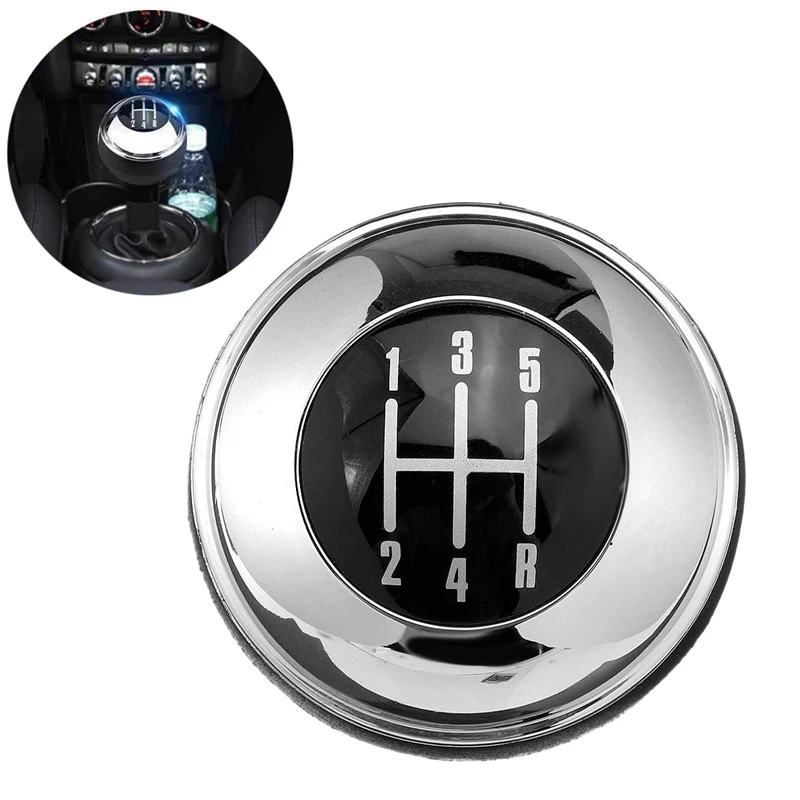 

5 Speed Car Manual Gear Shift Knob Lever Shifter Knob for Mini R50 2000-2006 Cabrio R52 2002-2008