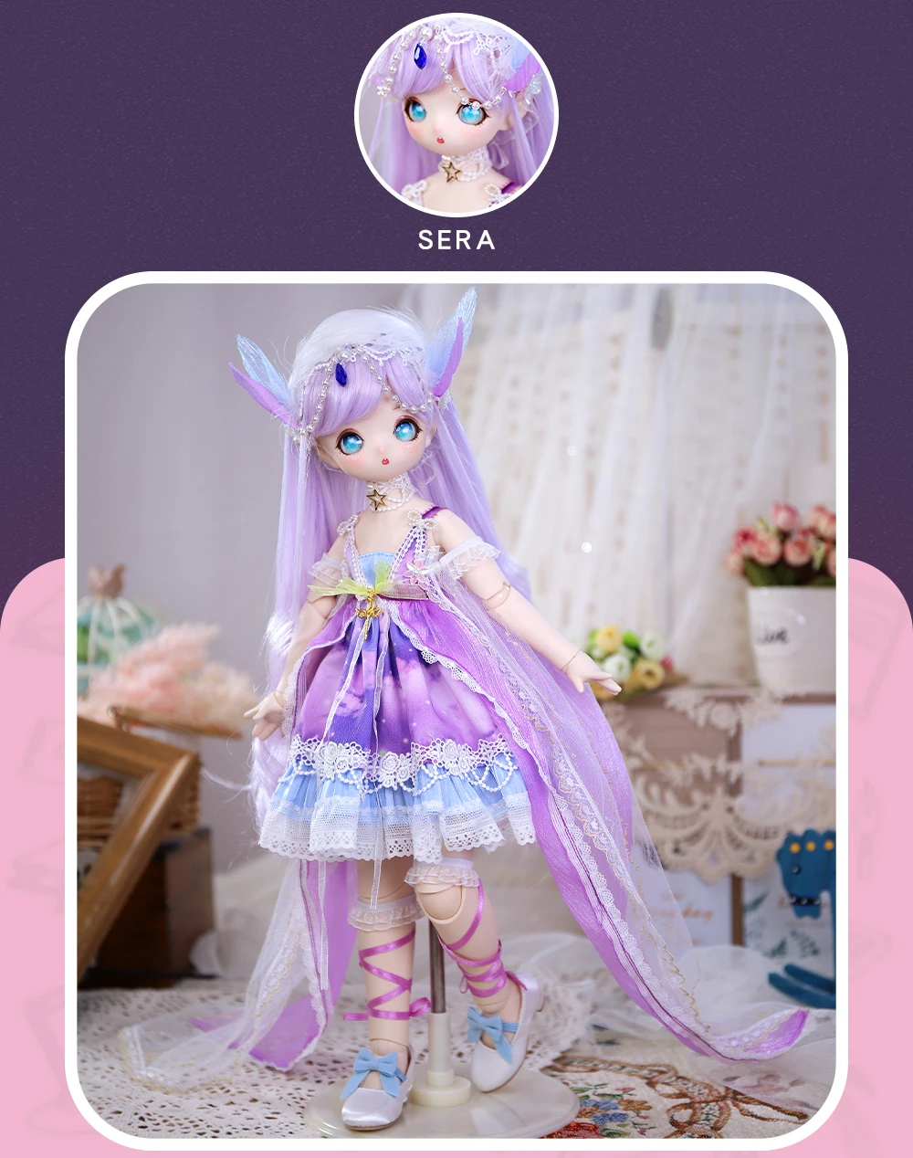 BJD Anime Style 16 Inch Jointed Doll Full Set Includes