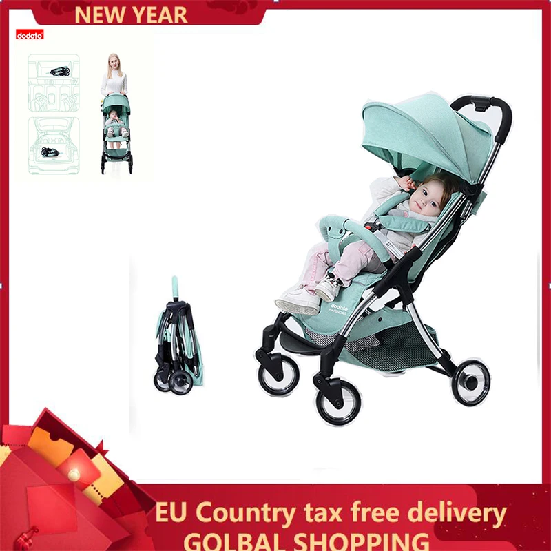  Lightweight Folding Portabl Baby Stroller High Landscape Can Sit Can On The Airplane Travel System 