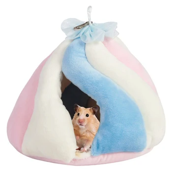 

Pet Hammock Double-layer Plush Soft Winter Warm Hanging Nest Sleeping Bed Small Pets Hamster Squirrel Chinchilla House