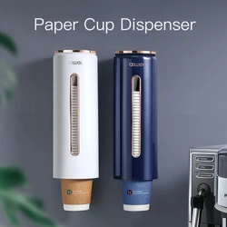 Disposable Paper Cups Dispenser Plastic Cup Holder for Water Dispenser Wall Mounted Automatic Cup Storage Rack Cups Container
