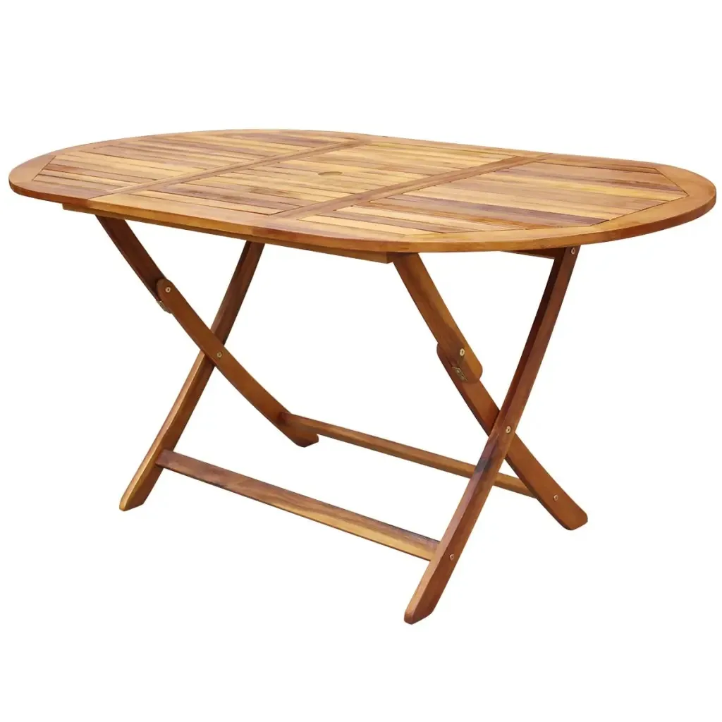 VidaXL 7 Piece Desk And Chairs Folding Outdoor Dining Set Solid Acacia Wood High Quality Outdoor Furniture VidaXL 7 Piece Desk And Chairs Folding Outdoor Dining Set Solid Acacia Wood High Quality Outdoor Furniture