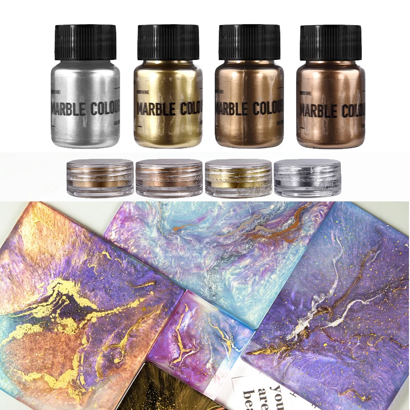 Pearlescent Shimmer Metallic Resin Pigment Gold Silver Color Colorant Pearl Dye UV Epoxy Colour Jewelry Making |