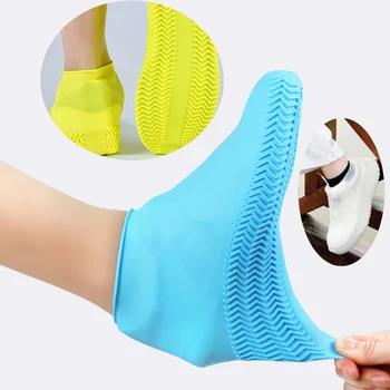 

Waterproof Shoe Covers Non-Slip Cubre Zapatos Impermebles Silicone Rain Boots Cover Reusable Rubber Boots Cover