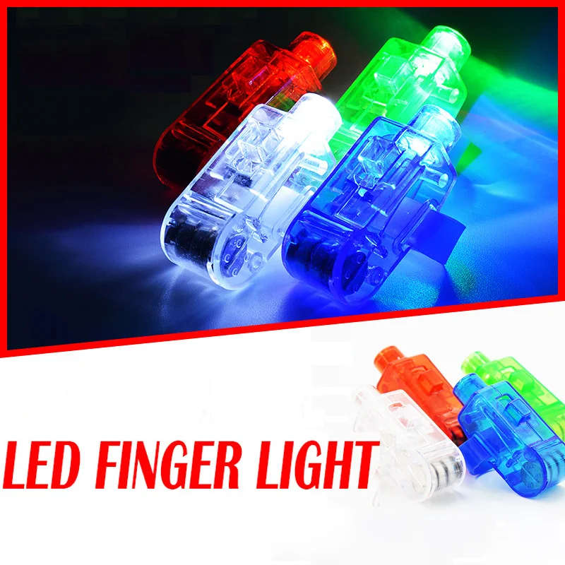 

10pcs Finger Light LED Toys Nightclubs Concerts Colorful Laser Ring Luminous Toy Dance Shinning Halloween christmas Toys