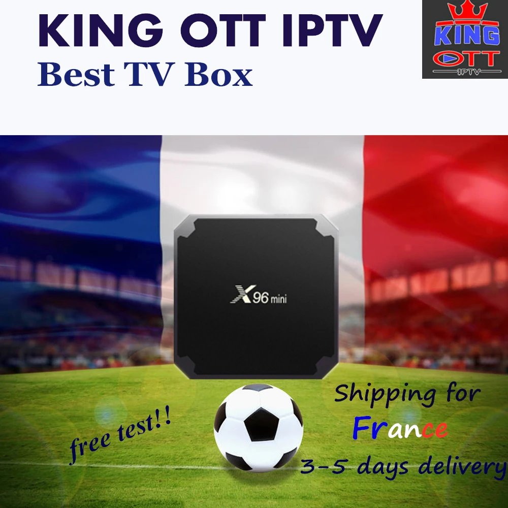 

French IPTV Box Android 7.1 X96mini new Europe France Germany USA football match Smart TV BOX