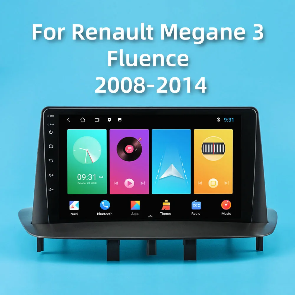 Автомагнитола 2 Din на Android для Renault Megane 3 Fluence 2008-2014 автомобильная стереосистема с 9