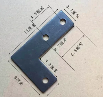

10pcs 9x13cm L-shaped corner bar fixed connection iron sheet table leg bracket welding iron plate 90 degree stamping plate