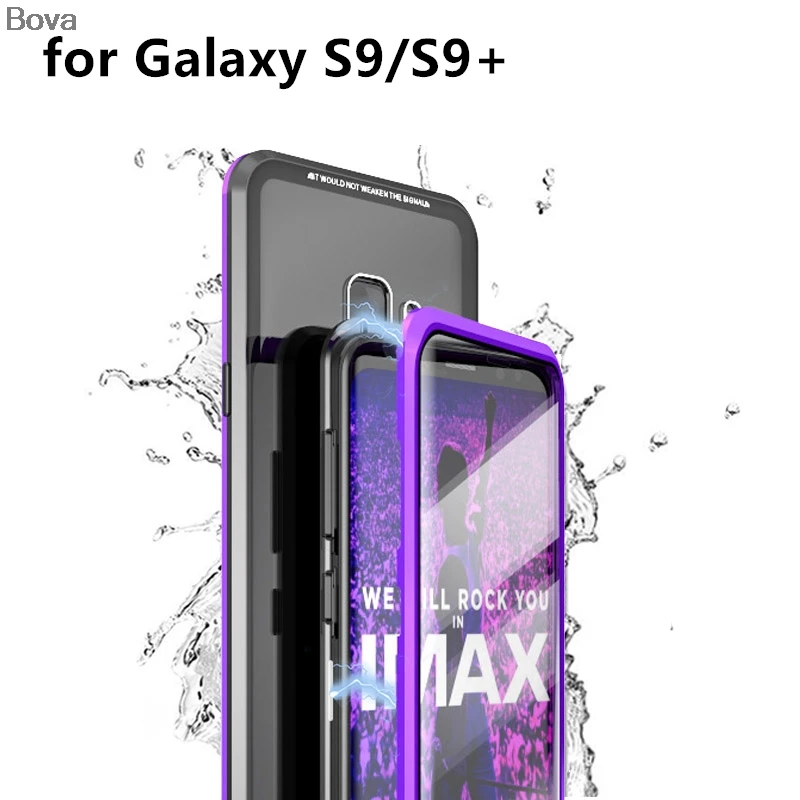 Роскошный роскошный Ультратонкий алюминиевый чехол-бампер Luphie для Samsung Galaxy S9 и +