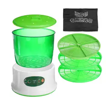 

DIY Bean Sprouts Growing Machine New 220V Large Capacity Household Automatic Bean Sprout Machine 3 Layer Sprouter Machine