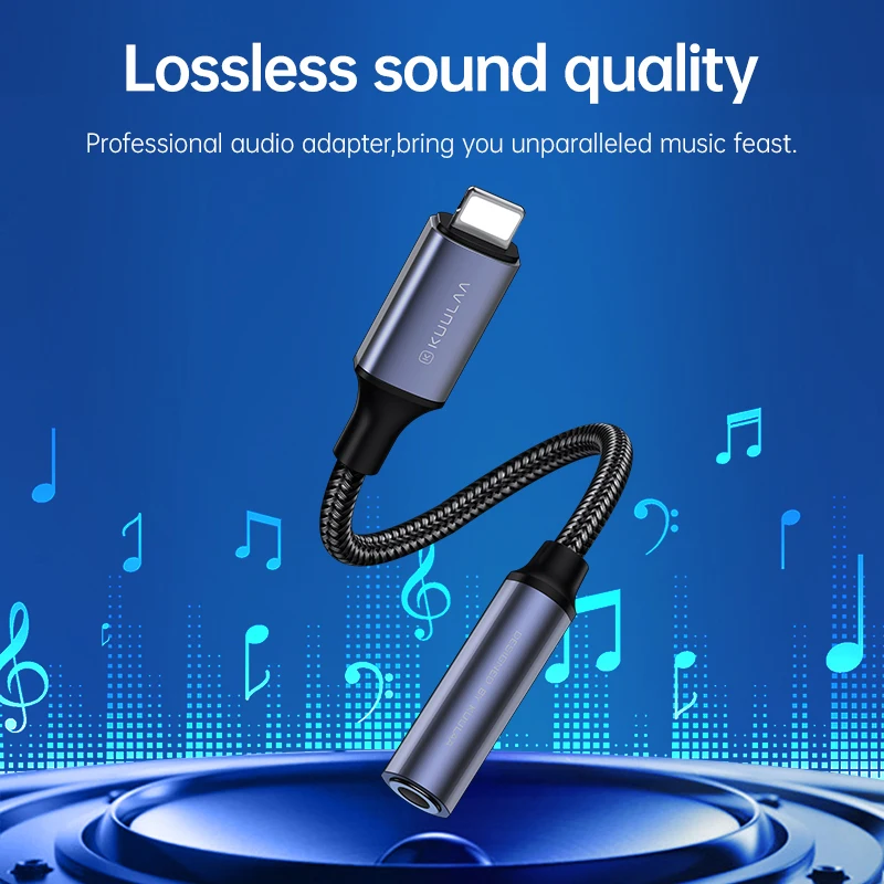 Lightning To Headphone Adapter Adapter For iPhone to 3.5mm Headphones For iPhone 12 11 Pro max x xr Aux cable 3.5mm Jack Cable ios