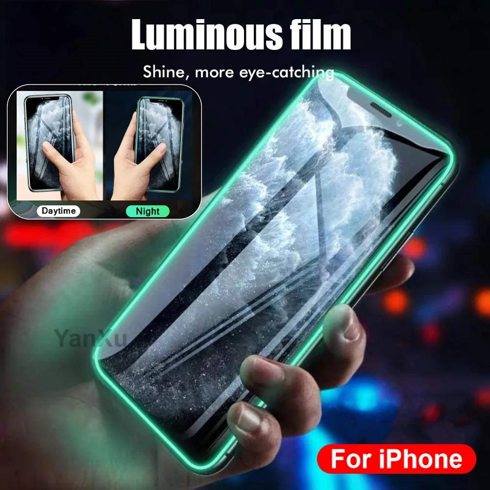 Protector De Pantalla Cristal Vidrio Luminous Para Iphone 15 14 13 11 12  Pro Max