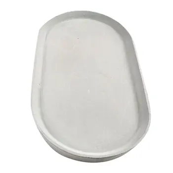 

Cement Tray Nordic Style Storage Dish Flowerpot Holder Home Candy Plate Light Grey