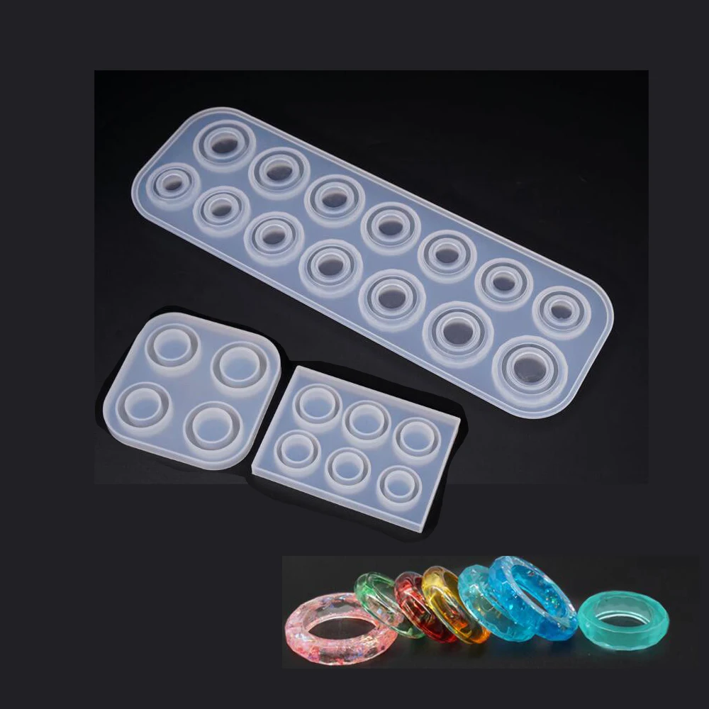 

Silicone Mold Resin Mould for jewelry finger ring making DIY tool Crafts epoxy resin molds 3 style