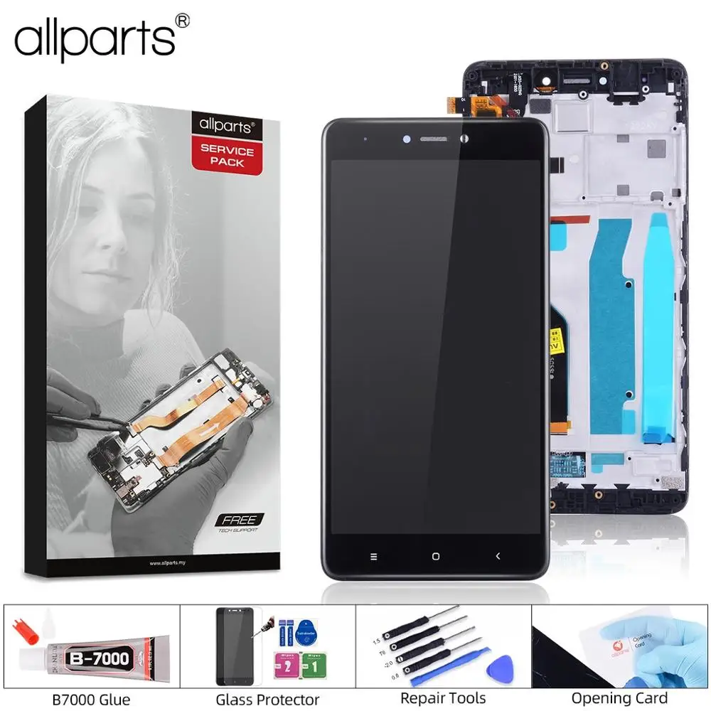 Дешево Snapdragon 625 Дисплей для Xiaomi Redmi Note 4x font b LCD b font в сборе с тачскрином на рамке Оригинал 5.5 черный белый золото