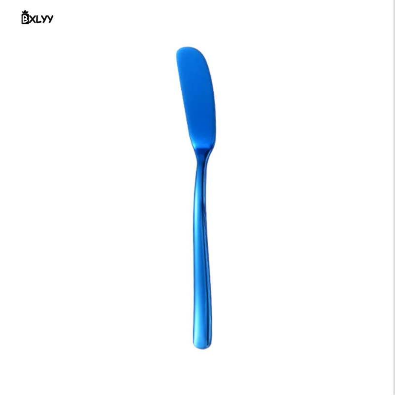 BXLYY нержавеющая сталь 304 Западный нож для сыра хлеб нож для джема кухонные принадлежности гаджет нож для масла посуда домашний декор. 7z - Цвет: Синий