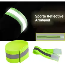 Outdoor Sports Safety Band Reflective High Visibility Elastic Wristbands Ankle Wrist Arm Warning Running Cycling Night Warning