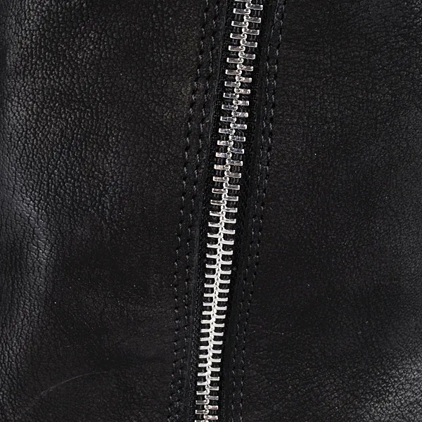 Stylesowner Original Brand Top Sale Sheepskin Square Toe Woman Boots Do The Old Buckle Strap Look Thin Knee-high Boots Retro