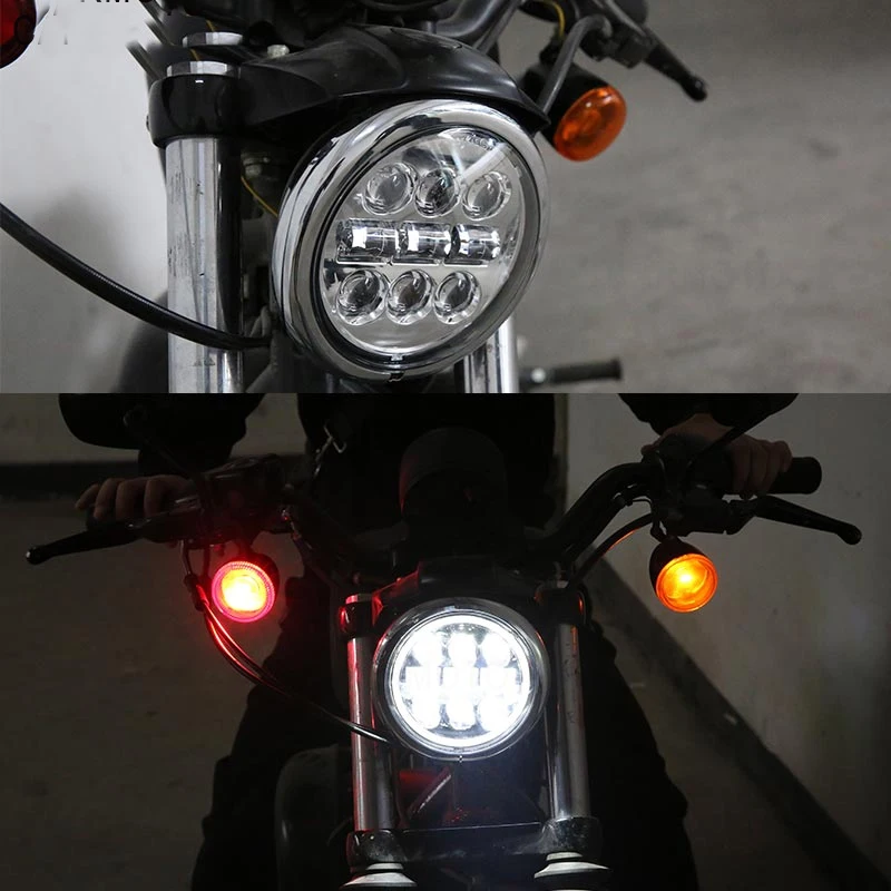 5-3/" 5,75" светодиодный проектор для мотоцикла, фара для Sportster 883 1200, Iron 883, Dyna, Street Bob FXDB touring softail tou