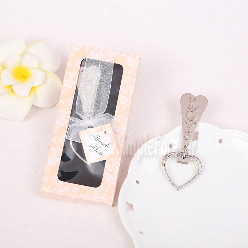 

100 шт., открывалка для бутылок, в форме сердца