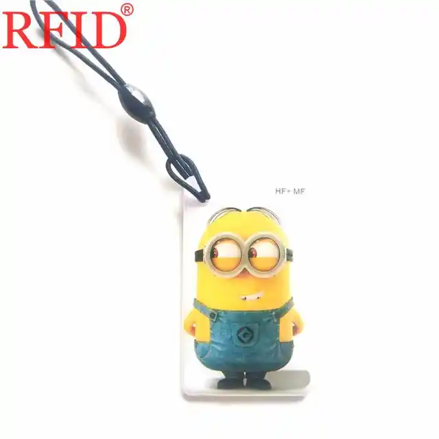 125KHZ 13.56MHZ Dual Chip Frequency Changeable Rewritable UID/T5577 EM4305 RFID Rewrite 0 Block Keychain Access Control Card 5