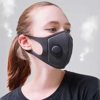 

Reusable PM2.5 Anti Bacteria Haze Dustproof Protective Face Mask Mouth Cover with upgraded air breather Sponge PM2.5 Face Mask
