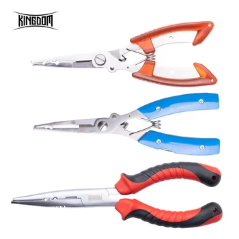 

Kingdom Fishing Pliers Tools Equipment 3 Types Multi-functional Design Stainless Steel Ergonomic Handle Durable Pliers
