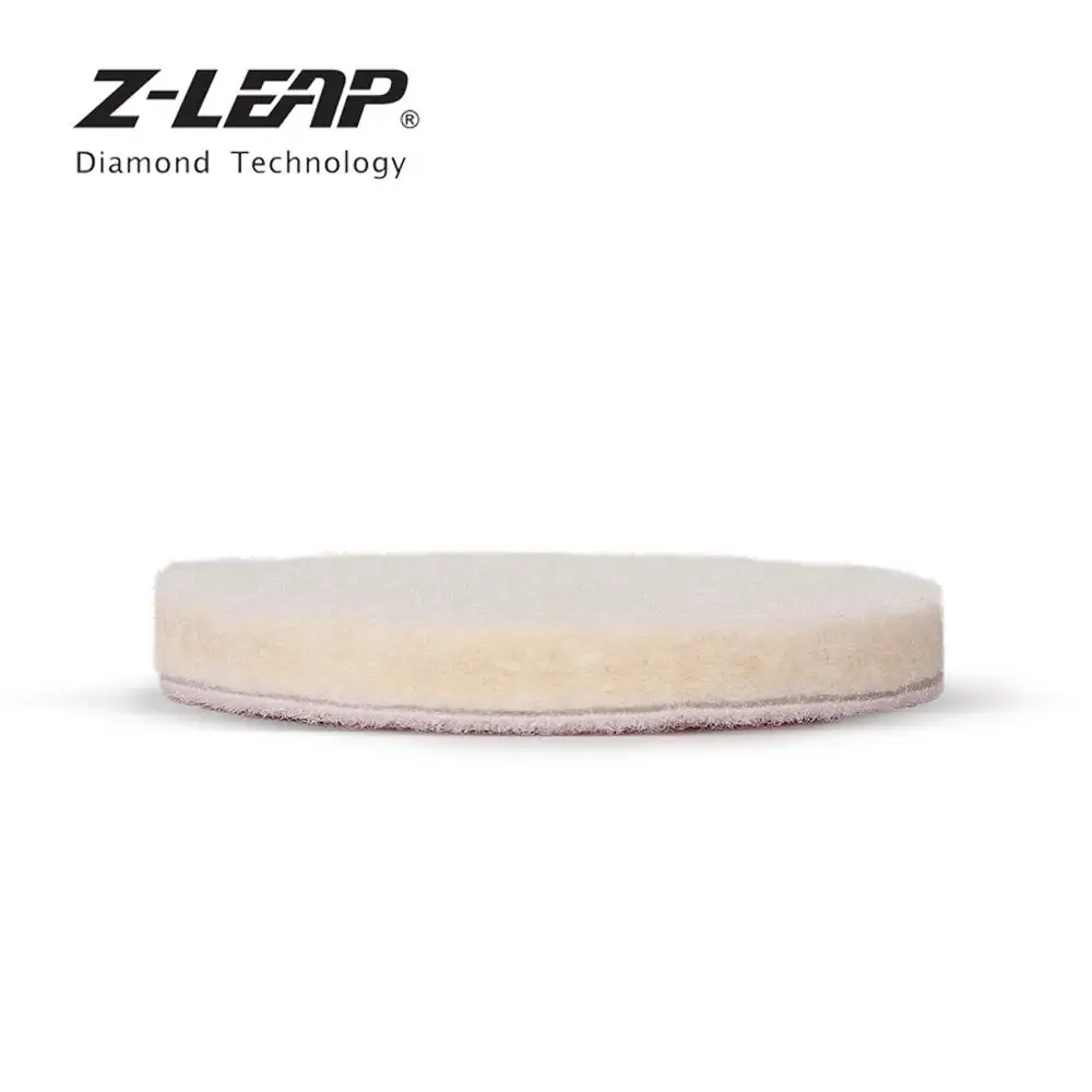 Z-LEAP 1/2/3/4/5/6/7 дюймов шерстяные с полировальной подложкой автомобиля Стекло металла полировальные диски влажные Применение полировщик воском для очистки шлифовальные круги разных цветов