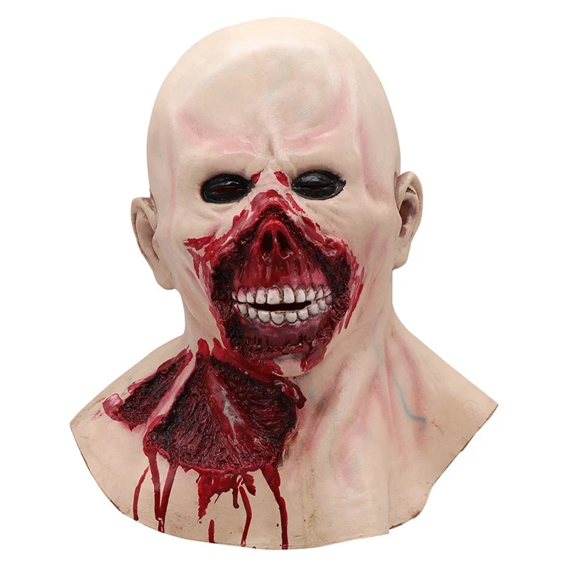 

Blood Color Skull Skeleton Mask Latex Full Head Zombie Scary Horrible Vampire Helmet Halloween Fancy Dress Cosplay Party Masks