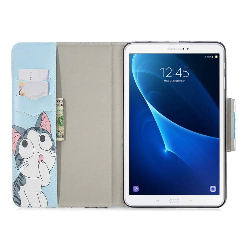 Wekays For Samsung Tab A6 10.1 Cartoon Unicorn Leather Case For Samsung Galaxy Tab A6 A 6 2016 10.1 T585 T580 T580N Cover Cases