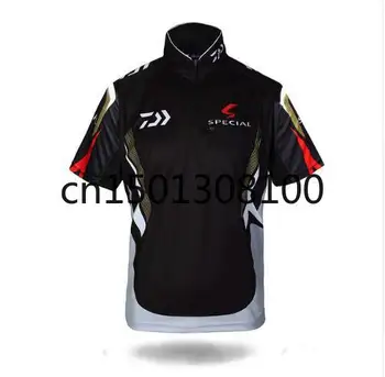 

DAIWA Men Fishing Clothing Moisture Wicking Breathable Short Sleeve Fishing T Shirt Sports Cycling Fishing Clothes Ropa Daiwa