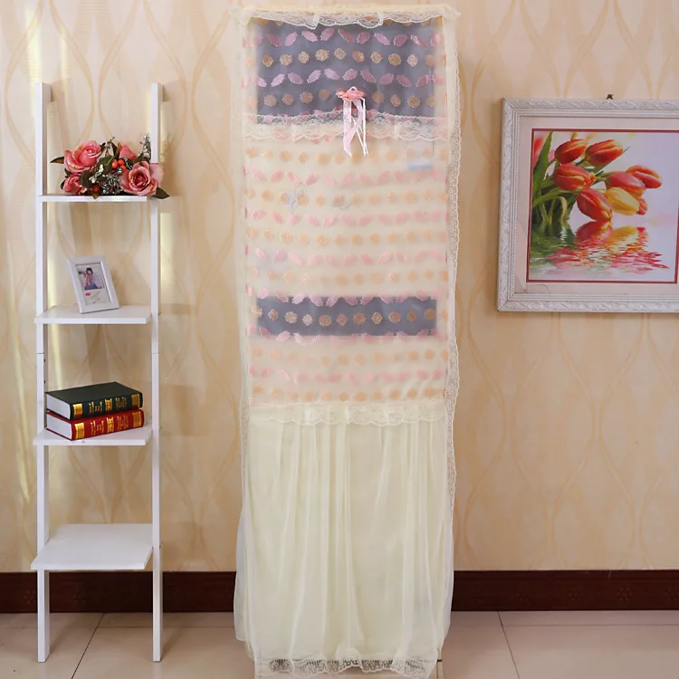 Manufacturers Direct Selling Supply Wholesale Fabric Lace Korean Style Gree Vertical Type Dustproof Combination Cabinet Air Cond