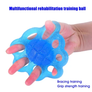 

Reduce Wrist Pain Portable Relaxing Pull Hand Exerciser 8 Holes Carpal Grip Strength Ball Finger Trainer Fitness Rehabilitation