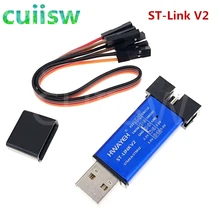 St-link v2 atualização automática suporte perfeito stm8 stm32 downloader programador simulador