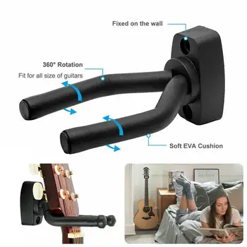 

Adjustable Angle Bracket Short Hook Ukulele Wall Hook Metal Storage Wall Mount Non-slip Hook F Hook Mount Rack Guitar Wall W7O2