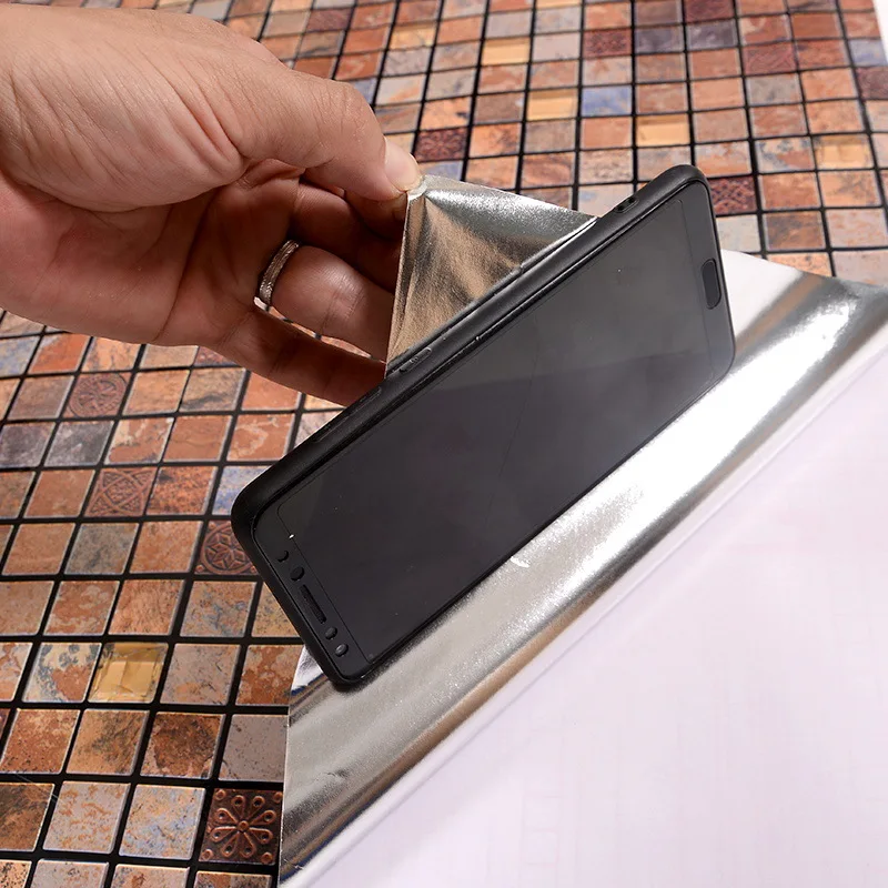 Kitchen Oil Resistant Adhesive Paper Waterproof Self-Adhesive High-temperature Resistant Stove with Tile Cabinet Countertops Ran