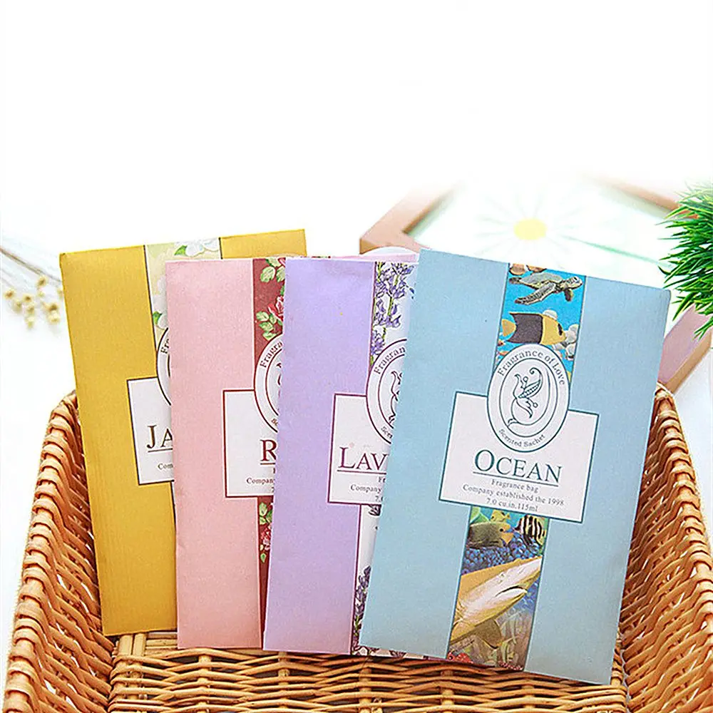1PC Natural Sachet Aromatherapy Bag Flower Perfume Hanging Fragrant Sachet Wardrobe Supplies Car Air Freshener