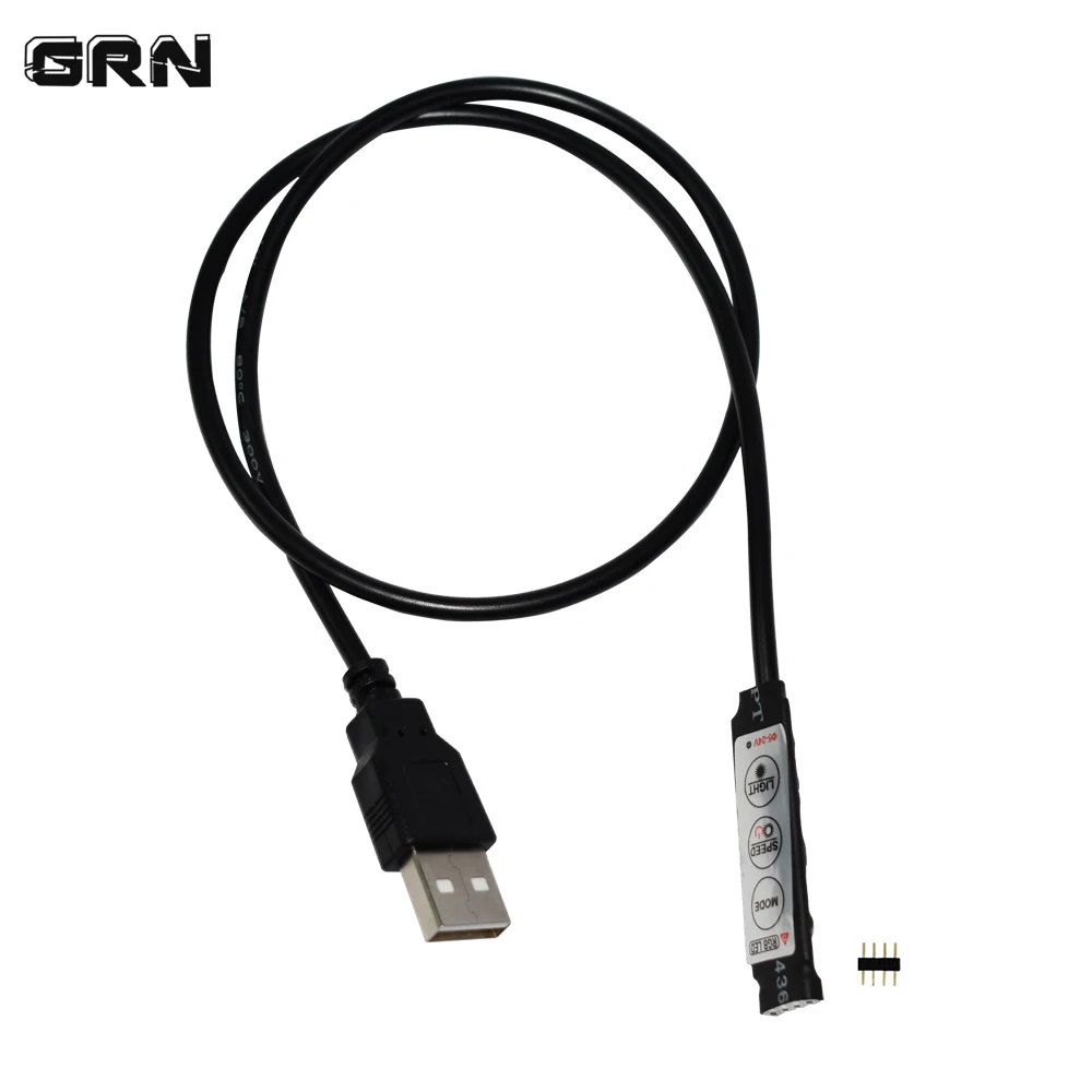 Соединительный USB-кабель 5 в пост. Тока 50 см 100 с функцией управления 3 кнопками 4