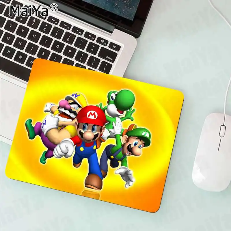 No Lock Edge18x22cm MaiYa super mario bros высокоскоростной коврик для мыши резиновый компьютерный игровой коврик для мыши - Цвет: No Lock Edge18x22cm