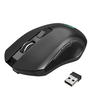 

2.4G USB Wireless 6 Buttons Mouse Colorful Lighting 3 Modes 2400DPI Adjustable Rechargeable Silent Wireless Mouse