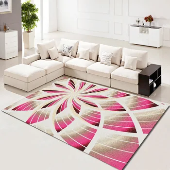 

Rectangular 3D geometric carpet high quality polyester living room bedroom bedside non-slip mat coffee table sofa home carpet