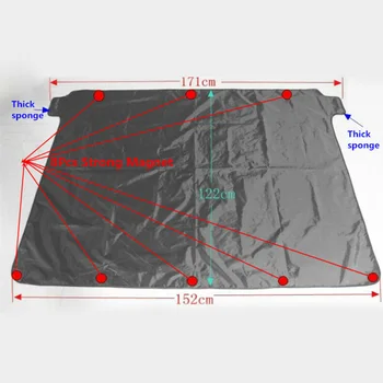

1 Pcs Car Magnet Windshield Sun Shield Snow/Ice/Frost Protector Cover Windproof 100% Brand New