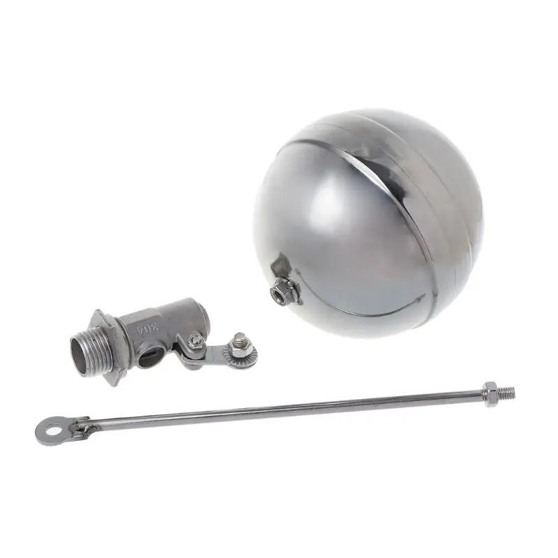 DN15 Male Thread Water Tank Ball Stainless Steel Flow Control Float Sensor Valve 