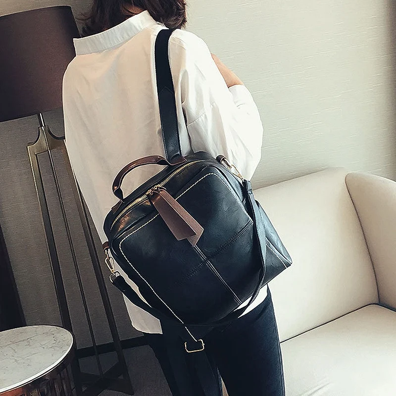 Классический рюкзак из искусственной кожи Ms. Backpack школьный рюкзак для девочек