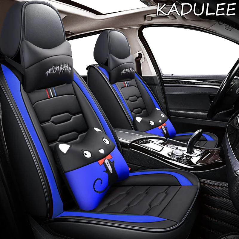 KADULEE leather car seat covers For audi a3 8p 8l sportback q7 2007 q5 a4 b7 avant a6 c5 avant a5 a1 q2 q3 car seats accessori