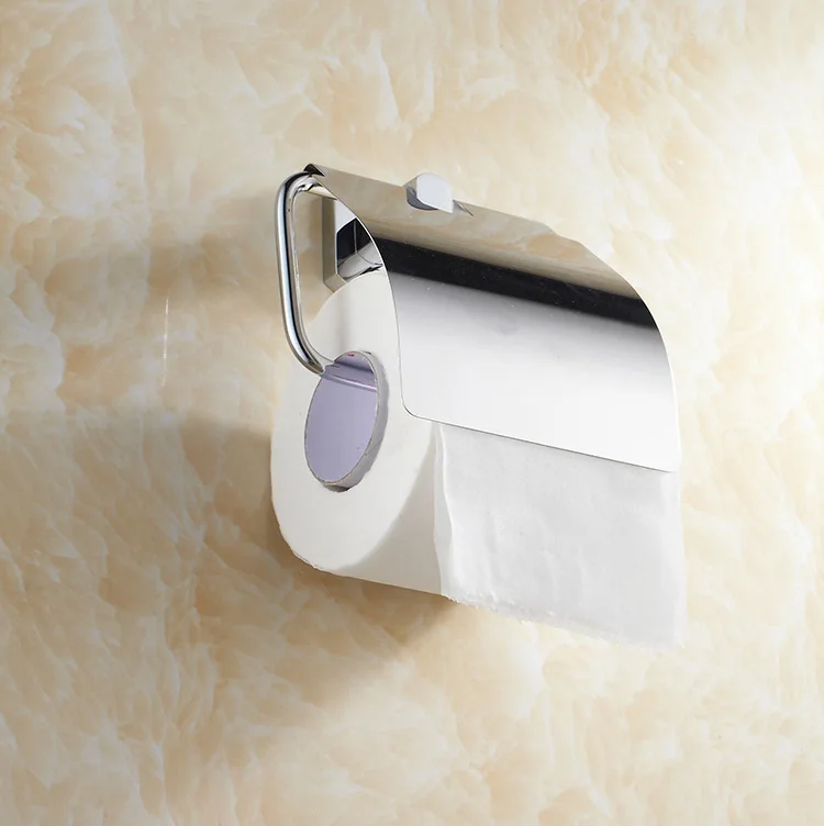 Отель Медь Ванная комната Туалет Полуоткрытая туалетная бумага коробка подставка для конусов держатель для туалетной бумаги CP полировка электрохромизм