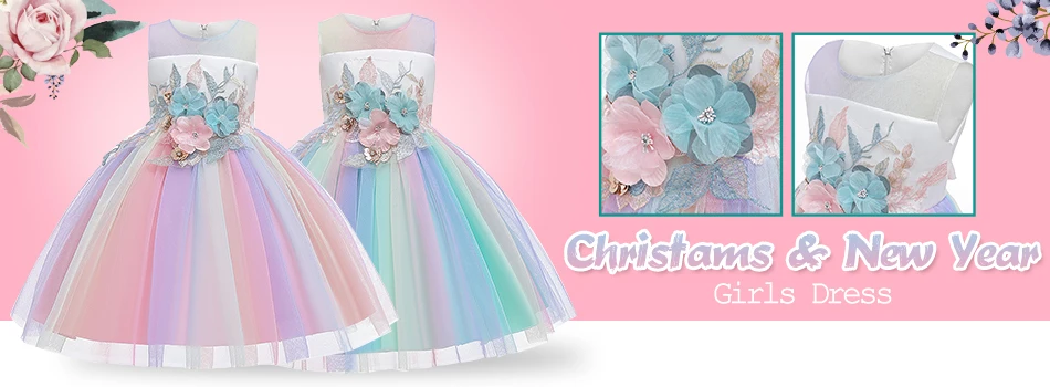 Платье принцессы с вышивкой из бисера для маленьких девочек на свадебную вечеринку; Детские Платья с цветочным рисунком для маленьких девочек; одежда для детей