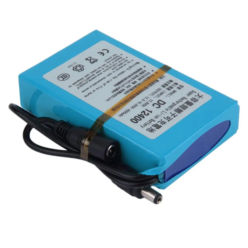 DC-12480 12V DC 4800mAh супер перезаряжаемый портативный литий-ионный аккумулятор