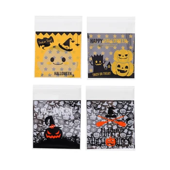 

400 Pcs Halloween Candy Plastic Bags Storage Pouches Kids Candy Containers