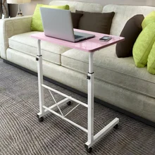 H розовый ноутбук компьютерный стол кровать для обучения с бытовой подъемной складной мобильный прикроватный стол для письма настольный компьютерный стол